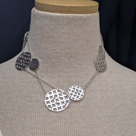 Sterling Coach Signature Necklace - Picture 9 of 9